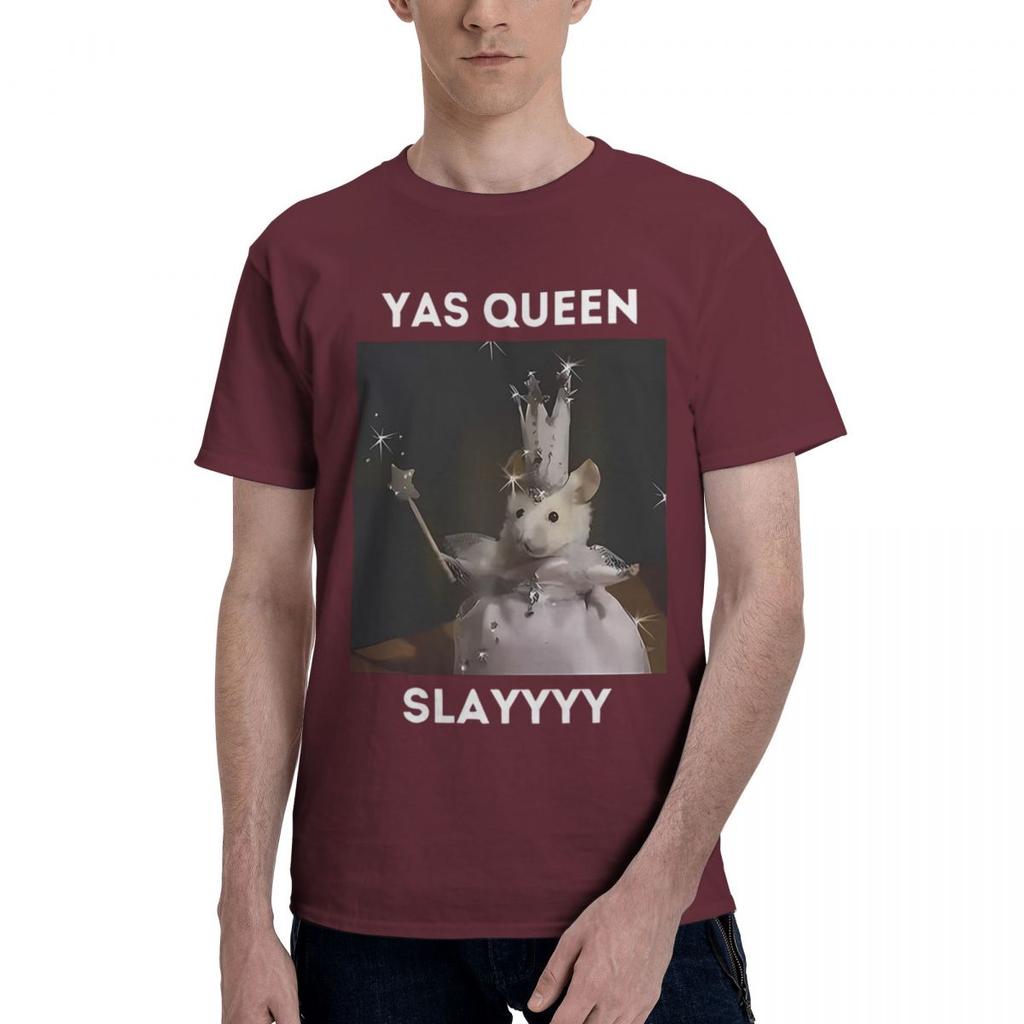 Yas Queen Slayyyy Rat 100 Cotton Casual Breathable Confortable Tshirt Funny Mens TShirt Funny Gifts