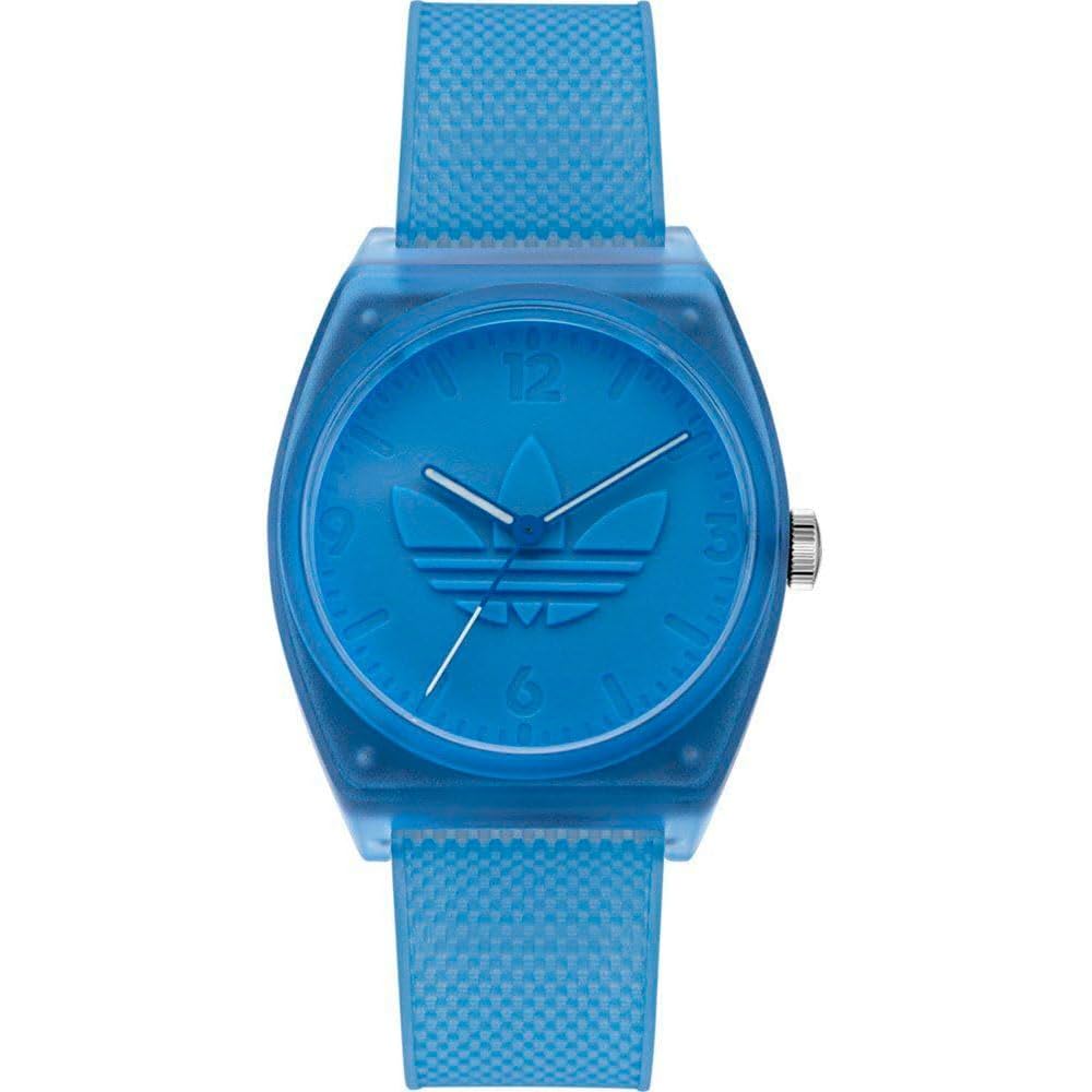 Adidas Originals AOST22031 Unisex Street Watch Quartz 5 ATM Water Resistant Light Blue Dial Plastic