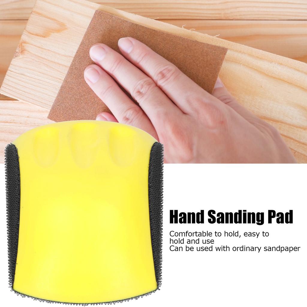 Hand Sanding Pad Hook and   Fastener Manual Handheld Grinding Block Polishing Disc