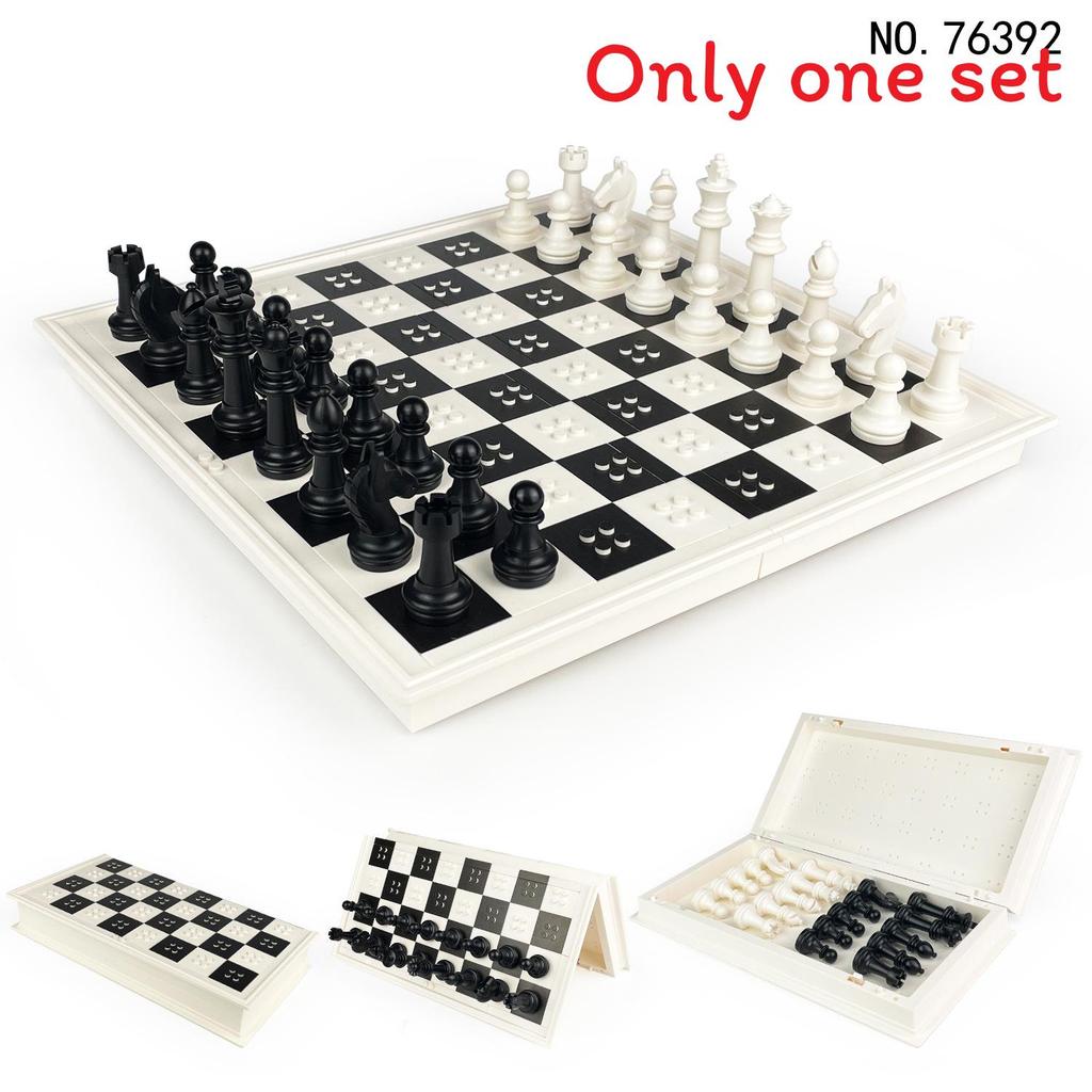 Classic Chess Building Blocks Set With Plastic For Kids And Adults