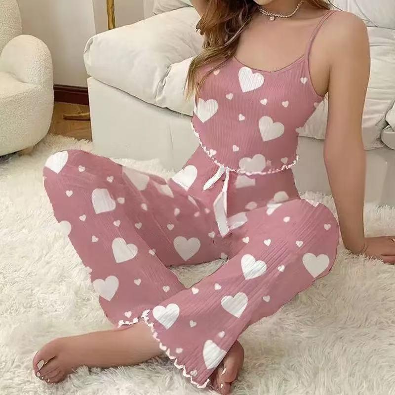 Love Tank Top, Sleepwear, Women's Outerwear, Long Pants Set