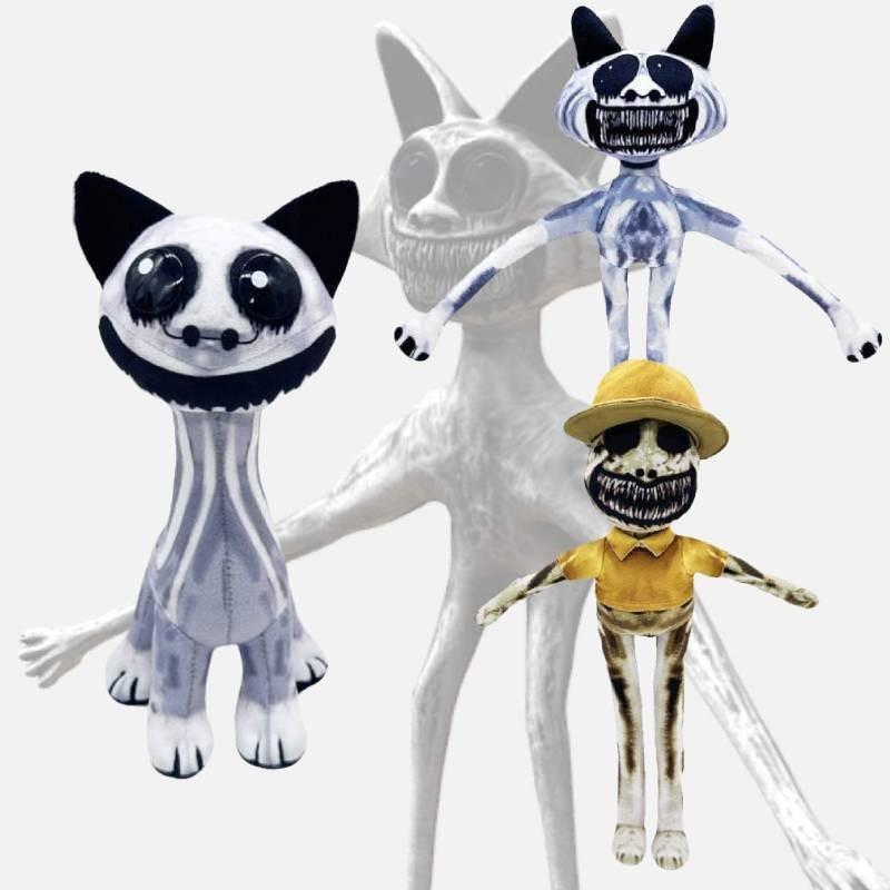 Cute Zoonomaly Plush Misfit Animal Zoo Stuffed Toy Short Fur Sitting Standing Skull Ghost