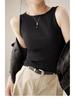 Summer Fashion Women's One-Shoulder Ribbed Sleeveless Top
