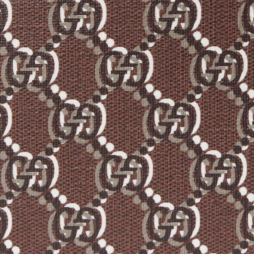 Gucci Double G Logo Flap Canvas Wallet Men wallet Brown 802019-FADUN-8649