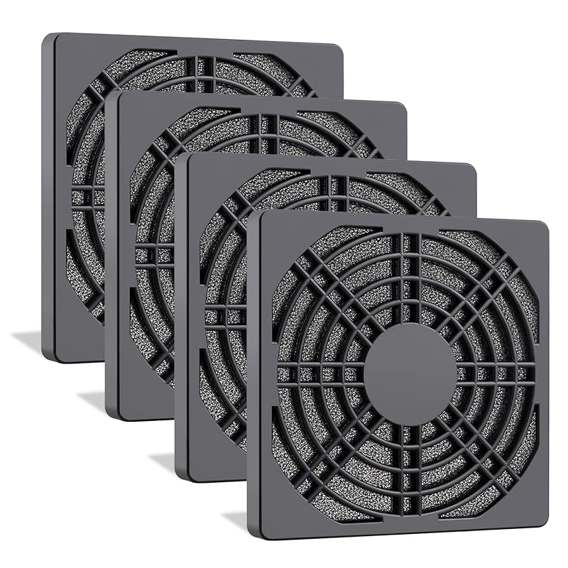 Wathai 80MM PC Fan Dust Filter Cover Computer Mess 4 Pack