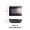 Ceramic Raised Corner Sushi & Sauce Dishes
