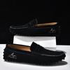 Fashion Leather Handmade Mens Loafers Moccasins Slip on Men's Flats Male Walking Shoes Summer Men Casual Shoes  Fashion Men Dress Shoes