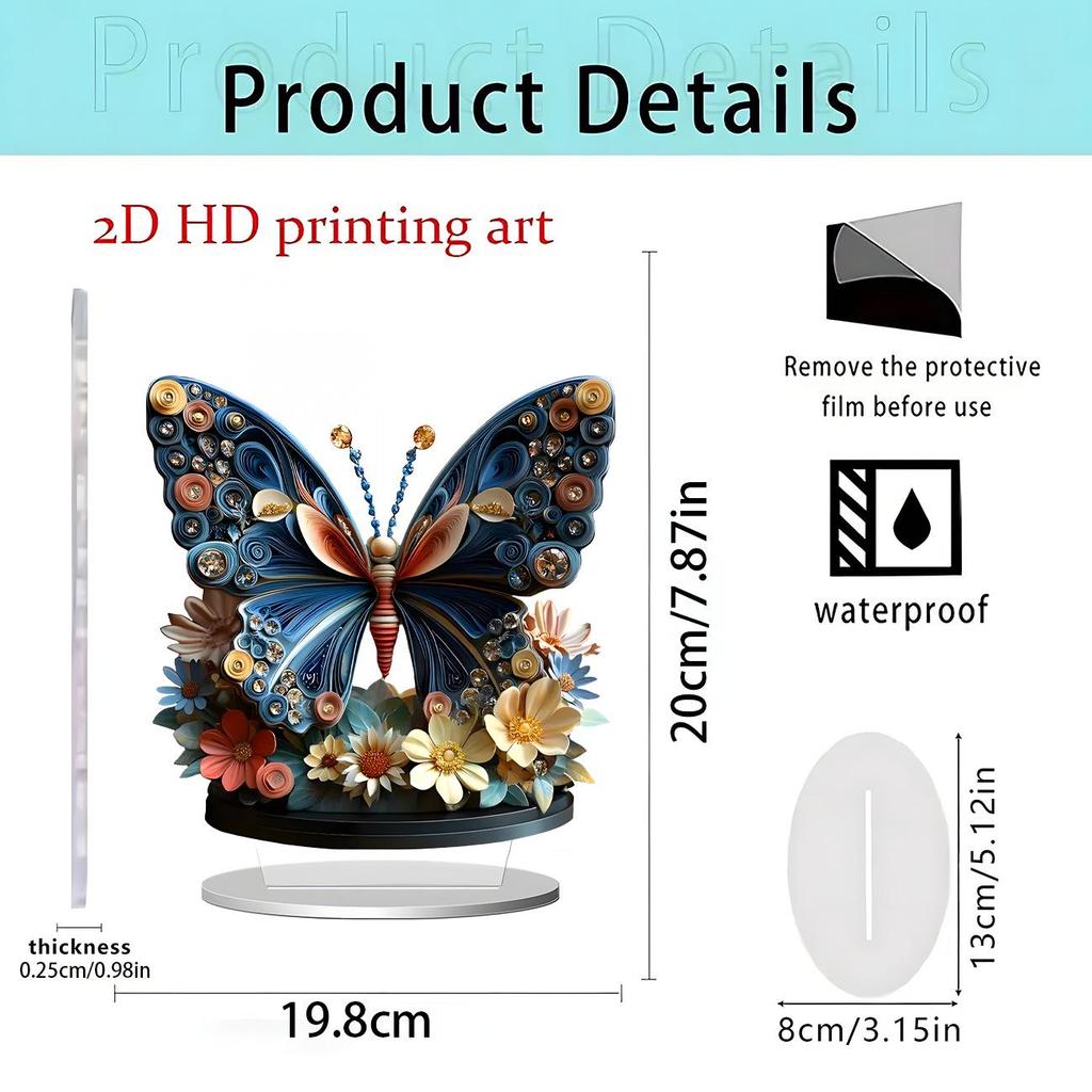 Cupid Angel 2D Acrylic Standee: Home & Desk Ornament Gift