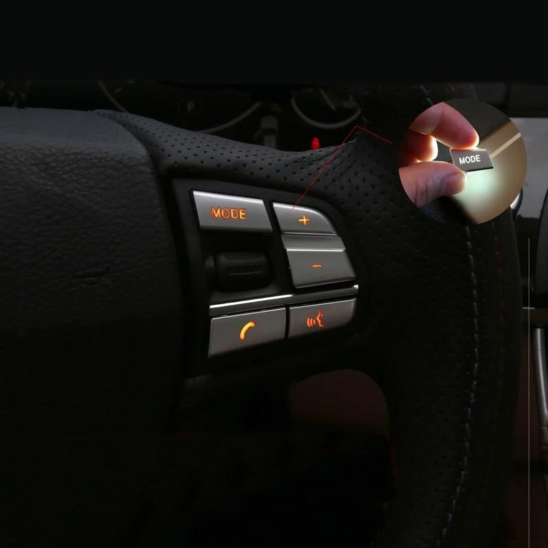 For BMW 1/2/3/4/5/7 series X1 X3 X5 F10 F20 F30 F34 F25 E70 Car Styling Steering Wheel Button Cover Trim Sticker Accessories