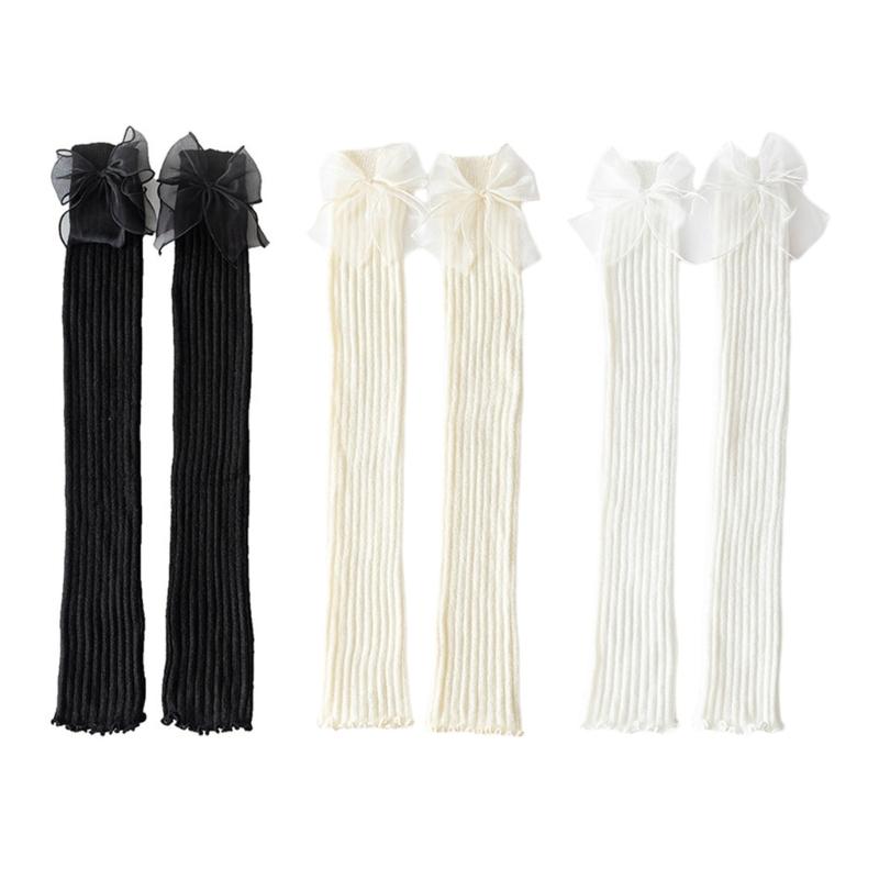 Womens Knee High Leg Warmer Socks Knitting Ankle High Bandage Leg Sleeve Boot Long Tube Knitted Leg Sleeve Calf Covers