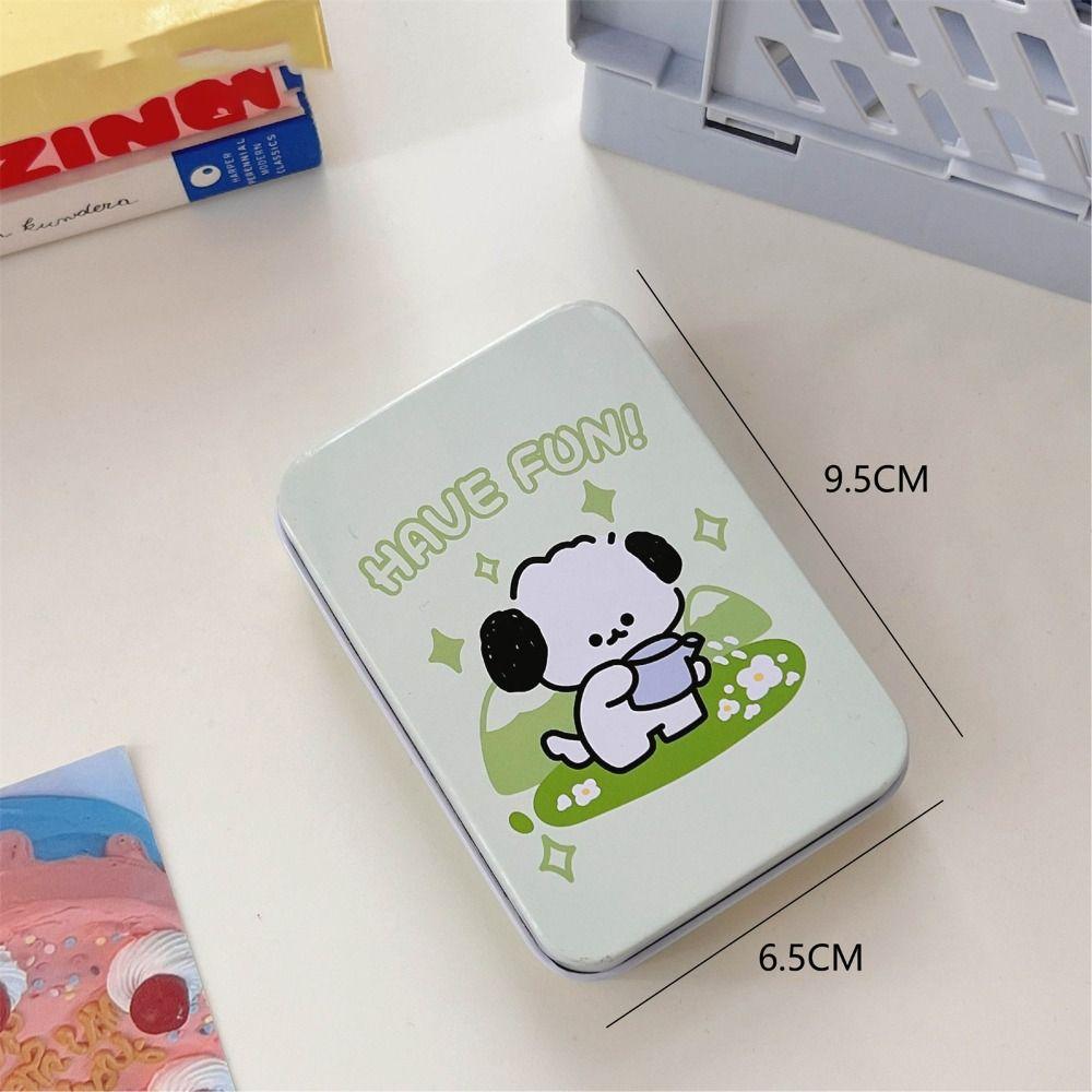 Rectangular Tinplate Box Cartoon Small Box Decoration Cute Storage Box  Jewelry
