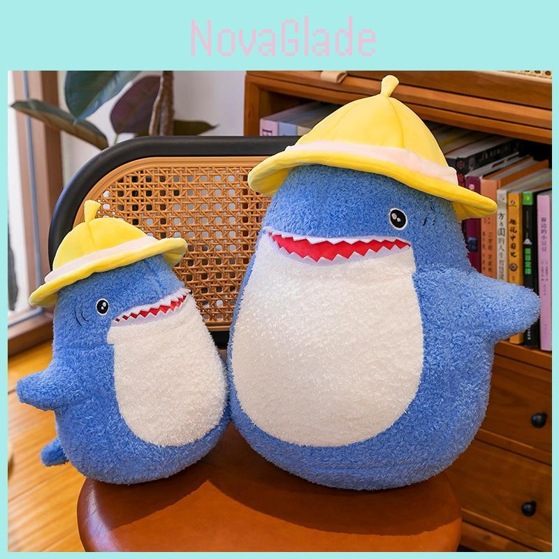 Shark Hat Plush Toy With Soft Filling For Home Decor And Gift For Girlfriend