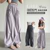 Girls' Summer Casual Pants, Thin Pants, 2026 New Style, Korean Version for Little Girls, Black Fungus Edge Cropped Pants, Children's Summer Clothes