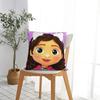 Cute Dollhouse Gabby Pillowcase Soft Fabric Cushion Cover Decoration Kids Pillow Case Cover Home Zipper