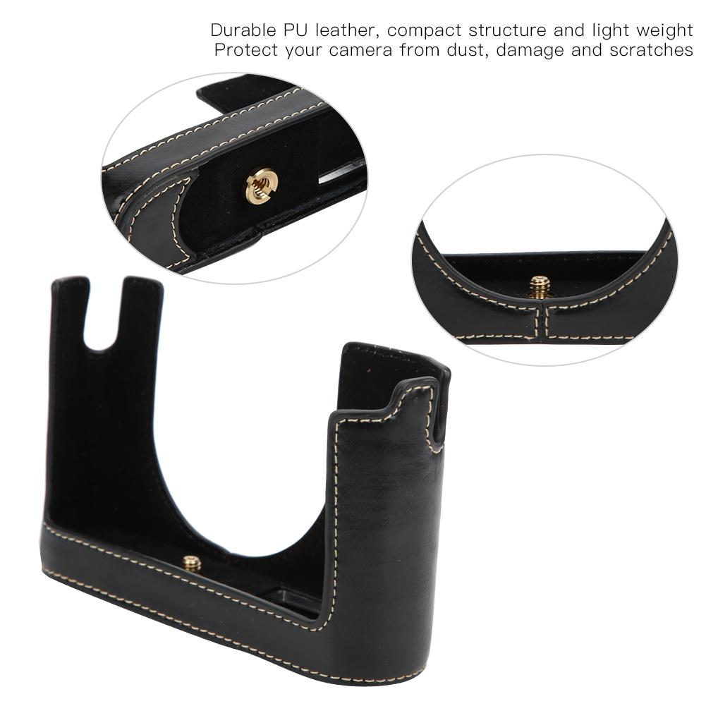 PU Leather Case ive Half Body Cover for Q Camera