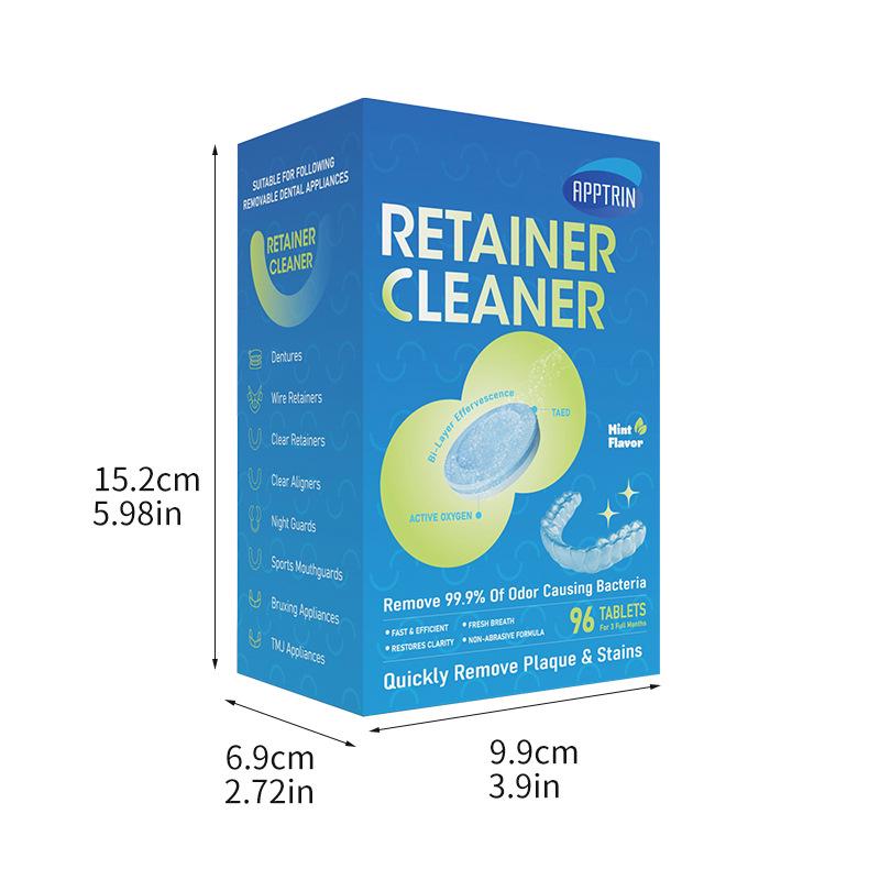 Denture & Braces Cleaning Tablets - Removes Tartar & Stains