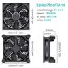 Ventilateur de boîtier de refroidissement alimenté par USB 5V 120mm pour récepteur DVR Xbox TV Box Routeur