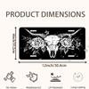 Black And White Cow Skull Aluminum License Plate | 6×12 Inches, Perfect for Personalizing Your Car with a Humorous Touch,