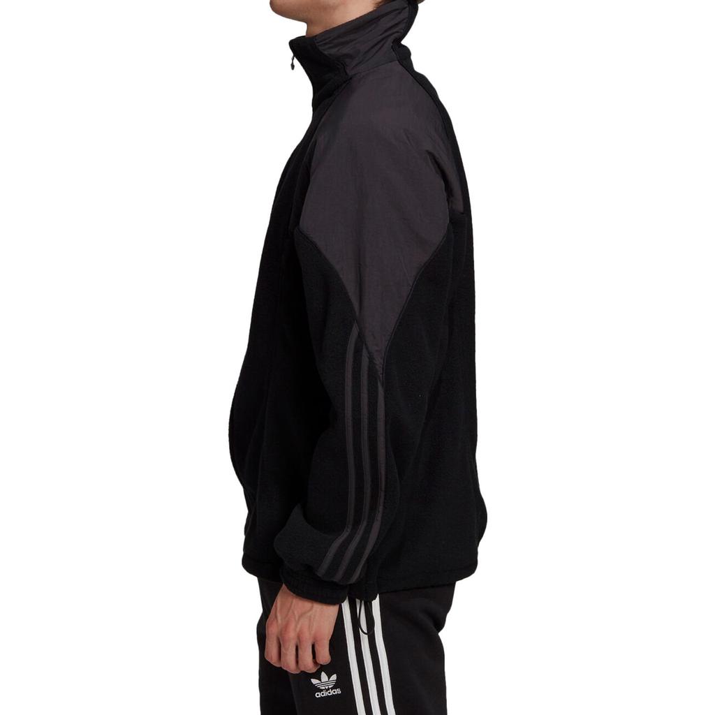 Adidas Retro Stand Collar Warm Sports Casual Jacket Men Jacket Black GE0838