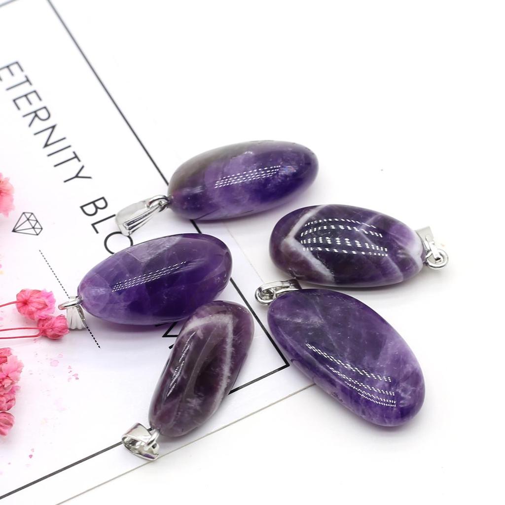 5 st, Böhmisk Reiki Healing Kristallhänge, Unik Energi Natursten Agat Ädelsten Berlocker för DIY Halsband Nyckelringstillbehör Hantverk Gåvor