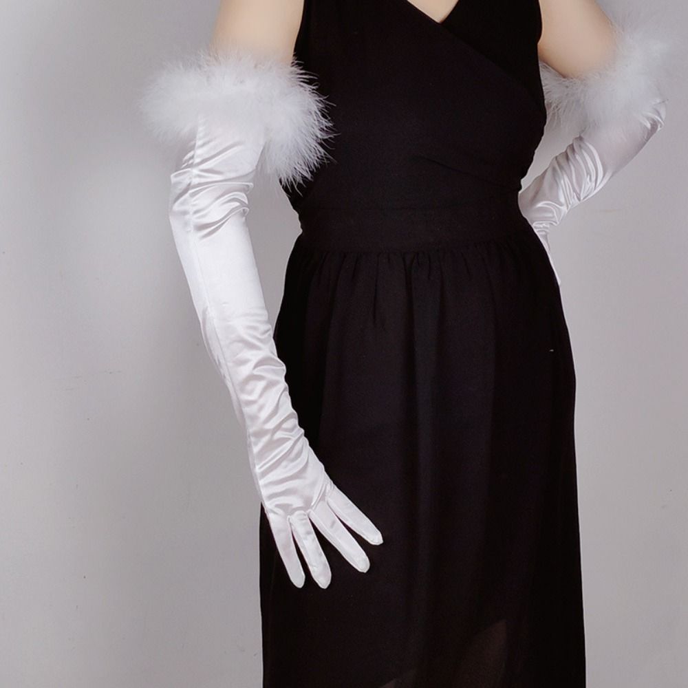 Vintage Bride's Long Gloves Elegant Women's Long Mittens Gift Women Cosplay Gloves  Evening Party