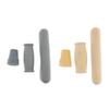 Crutch Accessories Kit - Including Pad, Handle Grip Covers, Tip Cover – Gray