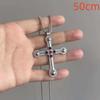 Personality Temperament Baroque Pearl Hollowed-out Cross Pendant Necklace for Men Women Fashion Punk Spice Girl Jewelry Jewelry