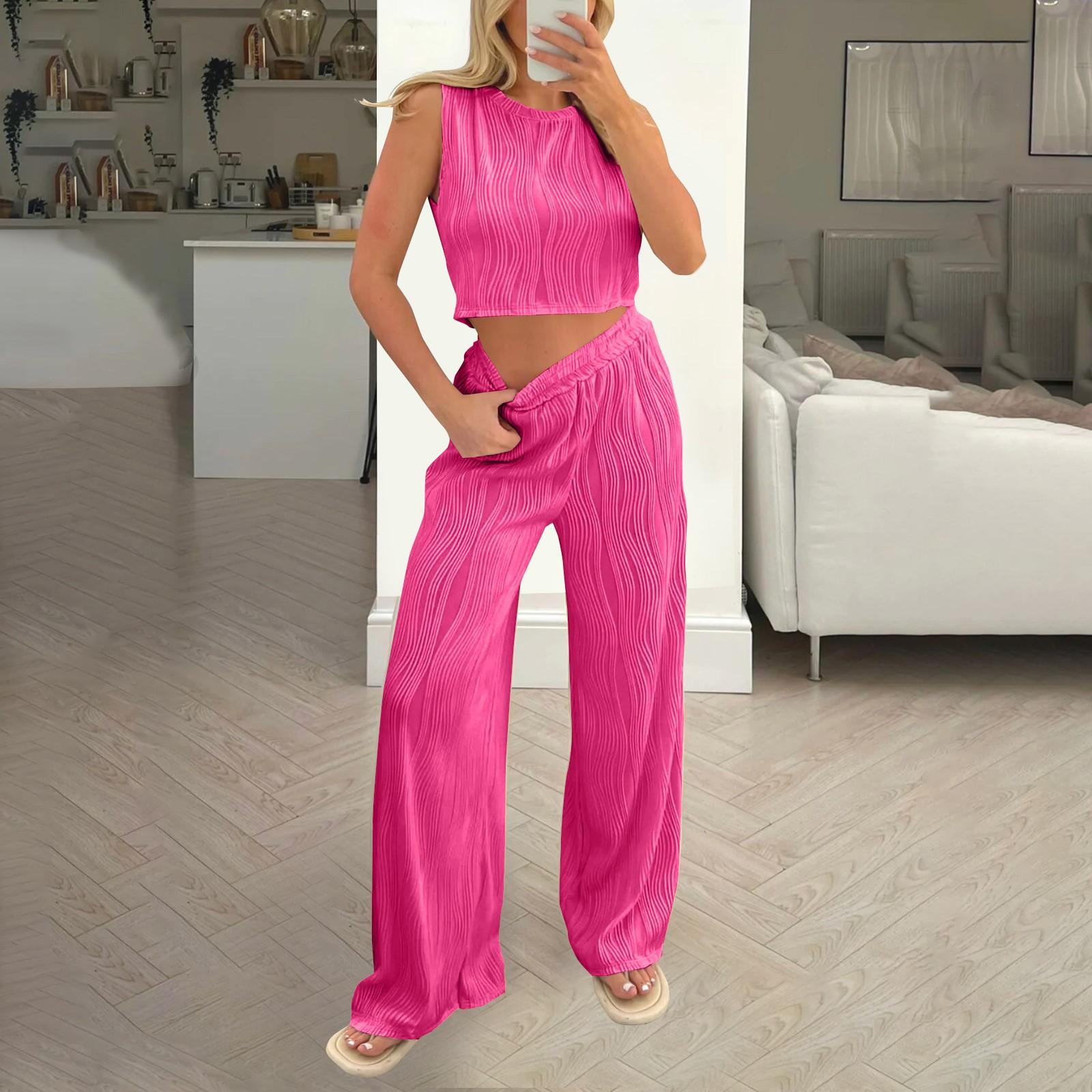 

Женская мода, повседневный свободный жилет без рукавов, комплект брюк, женская одежда XXL