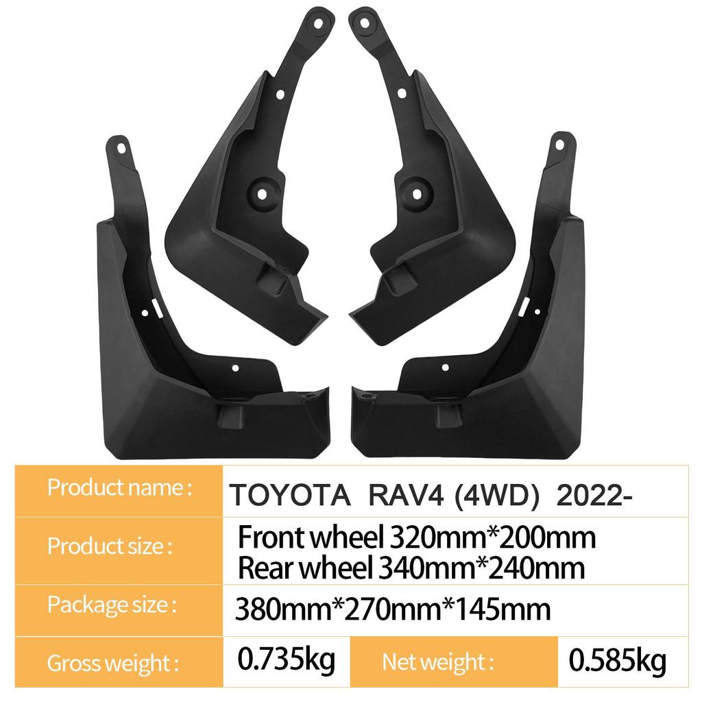 Toyota RAV4 2022-2025 4WD Schmutzfänger