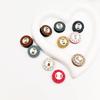New DIY Hand-Sewn Leather Bag with Magnetic Snap Closure - Small Round Handbag Accessory