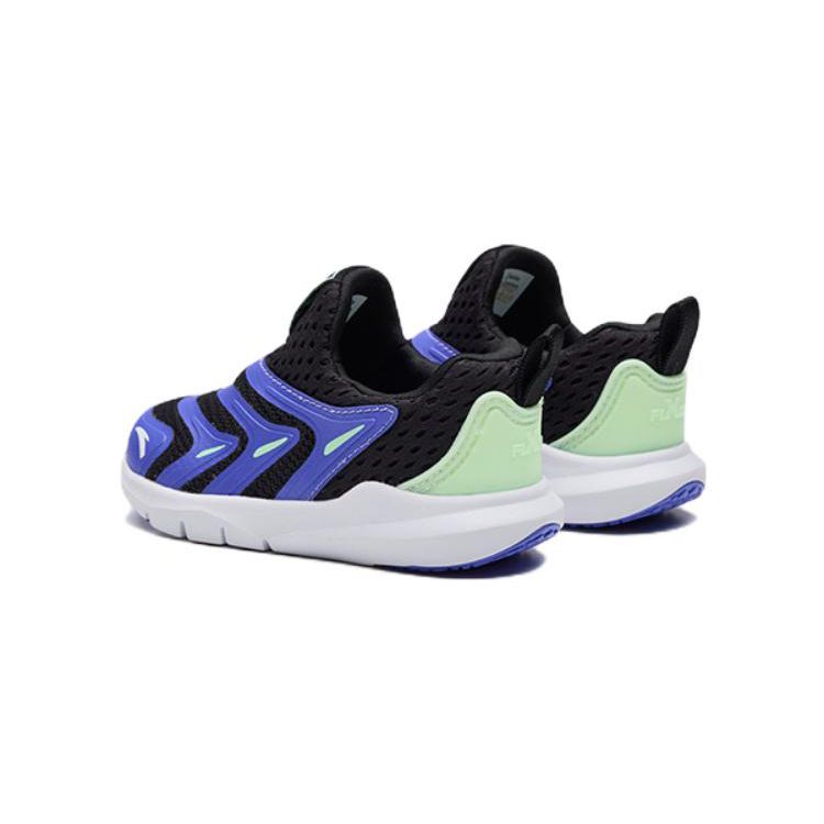 Anta Kids Caterpillar 2.0 Comfortable Low-Top Sports Casual Shoes Baby Sneaker Black Purple 312230002-1