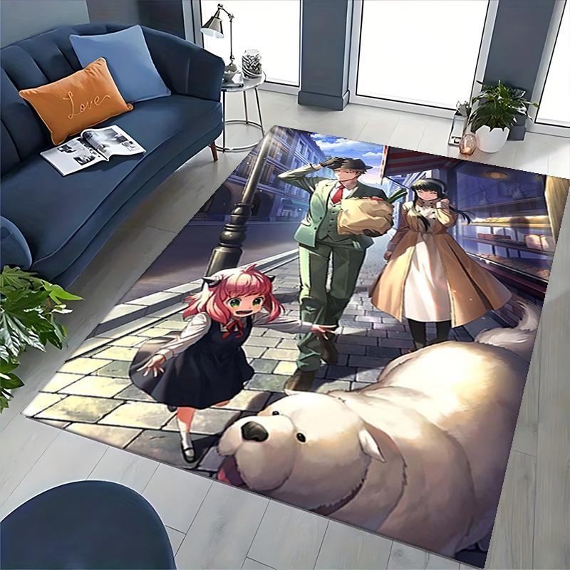 1pc Anime Character Design Office Chair Mat - Seasonal Gift for Anime Lovers, Non-Slip Carpet Suitable for Home Decor, Living Room, Bedroom, Game Room