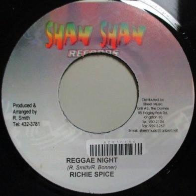 

7inch Record RICHIE SPICE Reggae Night NONE Shan Shan Recor 2006 Jamaica Reggae Ska Dub Used