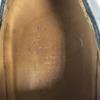 90s? Made In Italy Hawkins All Leather Heavy Leather Monk Strap U Tip Shoes Size 39 24.5 Black Dress Shoes(USED)