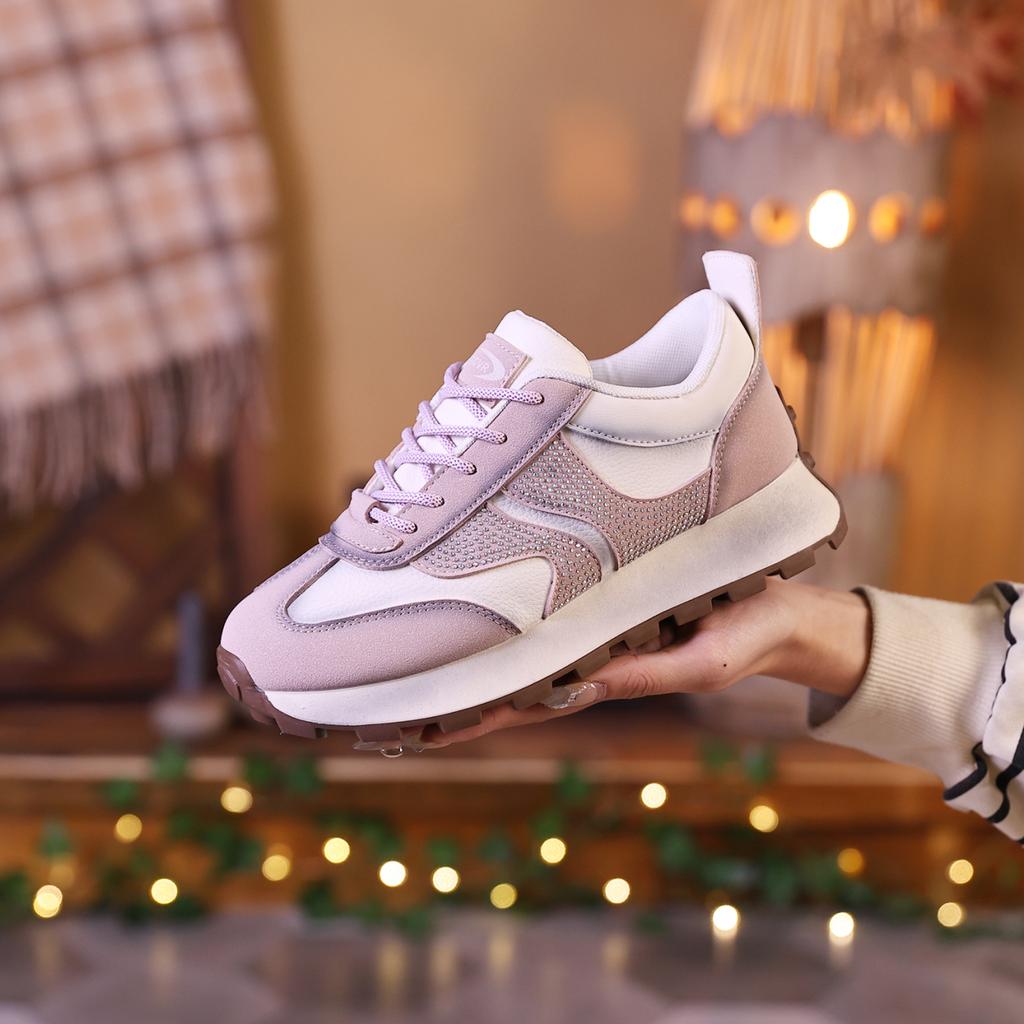 Fashion High Appearance Level Thick Sole Color Matching Fashion All Comfortable Non-slip Breathable Sports Wear-resistant Women's Shoes