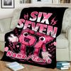 1PC Custom Name "Six Seven GT Energy" Flannel Blanket Versatile,all-season Throw Suitable for the Living Room,bedroom,camping,travel,and Gift