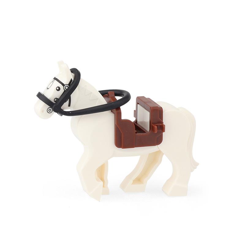 Middeleeuws Oorlogspaard Cavalerie Soldaat Bouwstenen Set Oude Militaire Bakstenen Actiefiguren Leger Speelgoed Educatief Cadeau