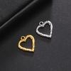 Teamer 5pcs/lot Love Heart Pendant Charms for Jewelry Making Stainless Steel Charms DIY Necklace Bracelet Accessories Supplies