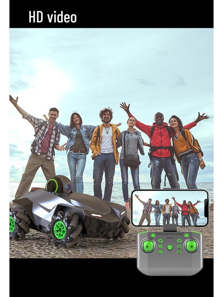 Remote Control Off-Road Stunt Car with Camera - Children's Electric Toy