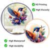 Kingfisher Lotus Pond Static Cling Window Sticker Removable Reusable for Bedroom Living Room Kitchen Glass Home Decor Art