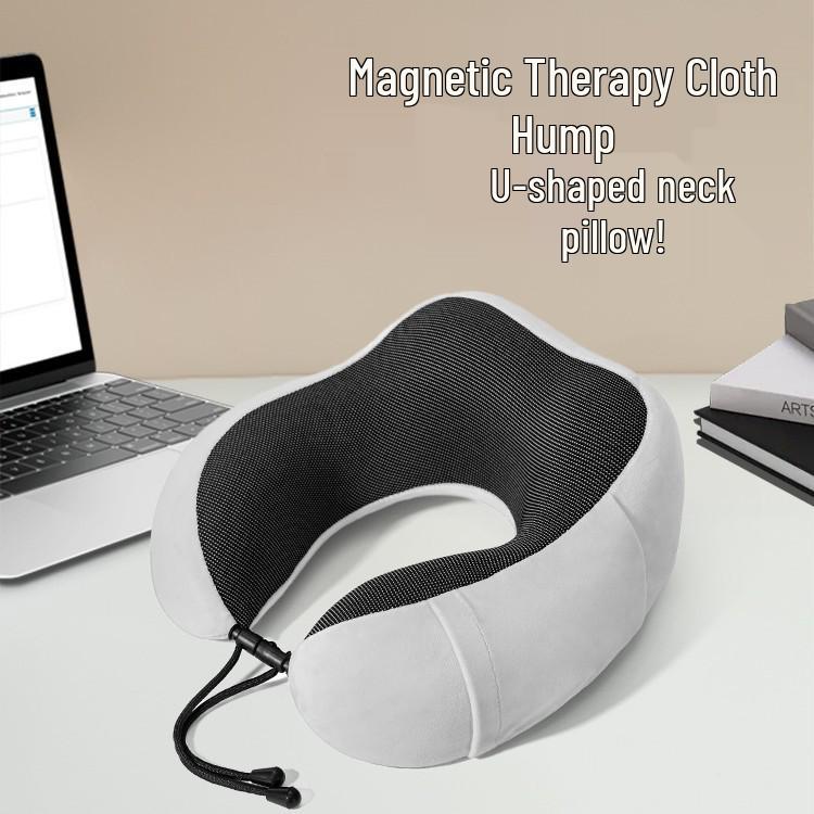 Custom U-Shaped Memory Foam Neck Pillow with Embroidered Logo for Promotion and Gift