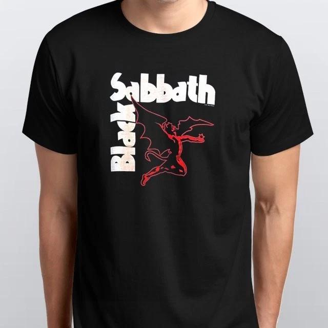 

Black Sabbath Mens Unisex 100% Cotton T-shirt Mens Tees Top S M L XL XXL 3 4 XL colours Black S