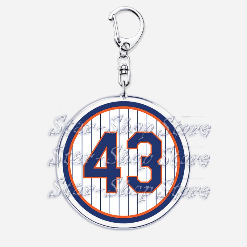 Popular Baseball Jersey Player Number Keychains for Accessories Bag New York Sports Keyrings Jewelry Friends Fans Gifts