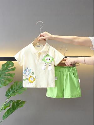 Set Estivo 2025 per Bambini Piccoli a Manica Corta - Abbigliamento Leggero in Due Pezzi