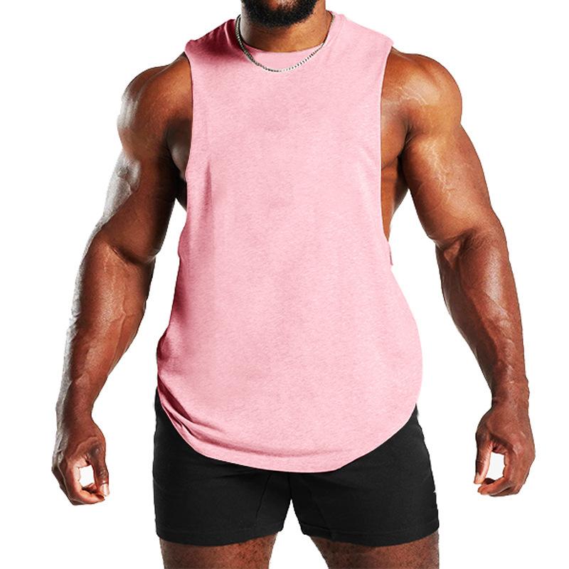 Summer Men's Gym Tank Top Fitness Training Clothing Quick-drying Loose Bodybuilding Sleeveless Shirt Men Fashion Basketball Vest