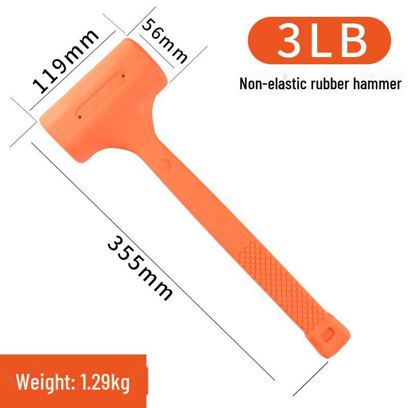 Multi-Function Non-Elastic Rubber Hammer for Tile and Wood Floor Installation