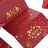 2 Set Red Folding Banknote Card Santa Claus Merry Christmas Decorations  Kids