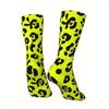 1 Pair Unisex Outdoor Sock Featuring Leopard Print Design,Mid-Calf Length,Machine Washable,Suitable for Outdoor Sport Enthusiast