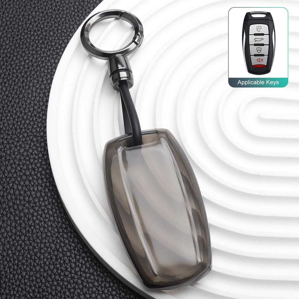 Transparent TPU Car Key Case Cover for Haval H6 2024 2025 Jolion Dargo H5 F5 F7 F7X M6 Protection Key Shell Car Accessories