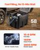 VEVOR Portable Diesel Tank, 220L Capacity & 10 GPM Flow Rate, Fuel Tank with 12V Electric Transfer Pump and 4 M Hose